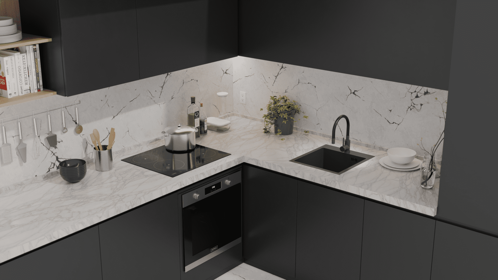 KSS E 40 1B Dark Inox + KWT 40 Elastic Dark Inox